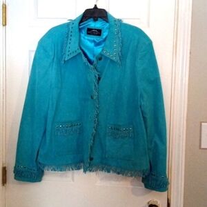 Cabincore Montanaco XL Leather Turquoise Mint‎ Condition
